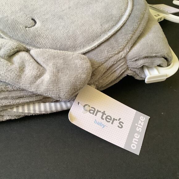 Carter's Elephant Bath Towel - One Size Hooded Towel - NWT - 30"x30" - Picture 4 of 5